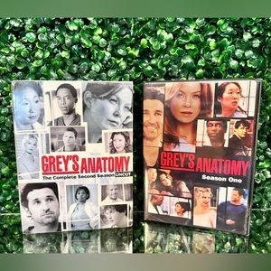 🌟New Greys Anatomy The Complete Second Season Uncut & Season One DVD🌟